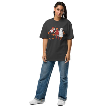 929™ Halloween Theme Women Oversized faded t-shirt