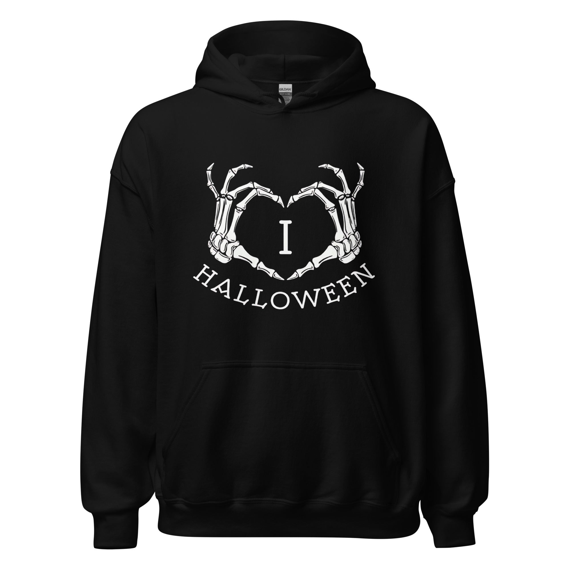 929™ I Love Halloween Skeleton Art Unisex Hoodie