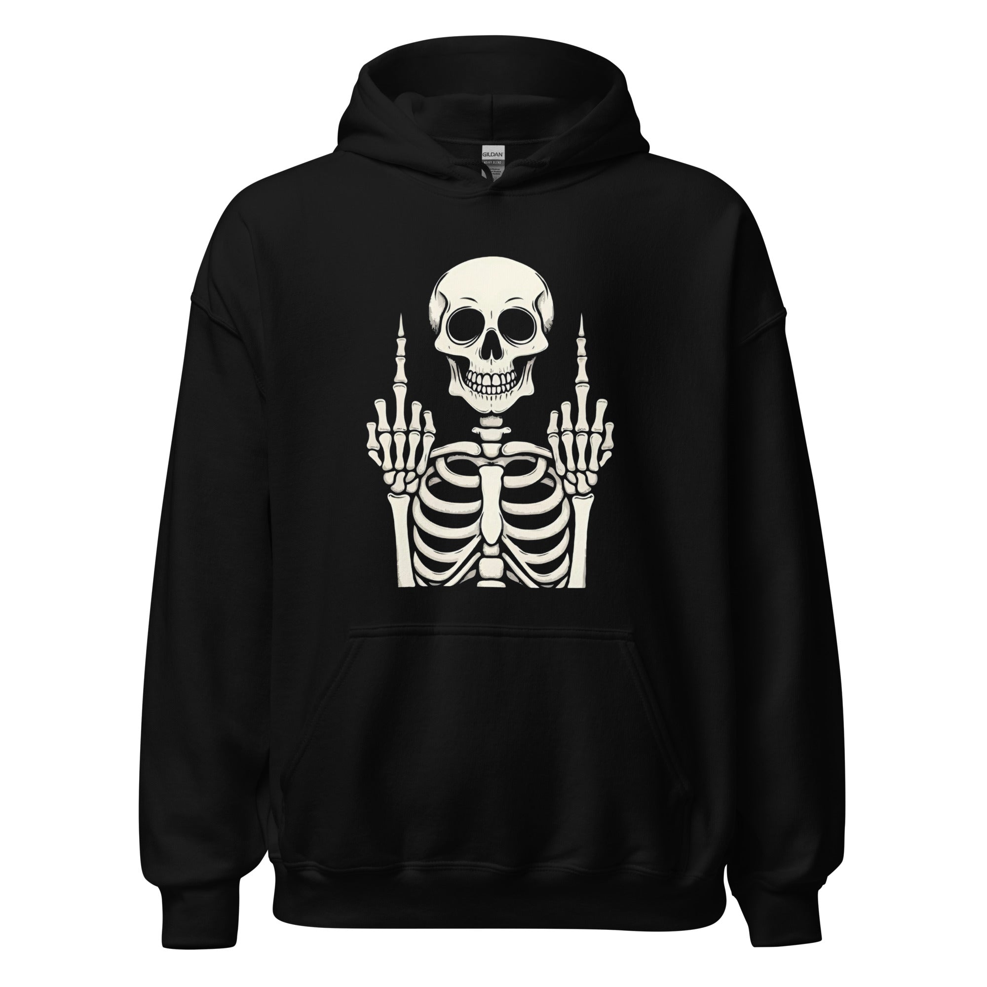 929™ Skeleton Raising Middle Finger Unisex Hoodie