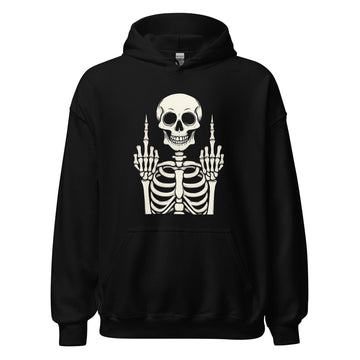 929™ Skeleton Raising Middle Finger Unisex Hoodie