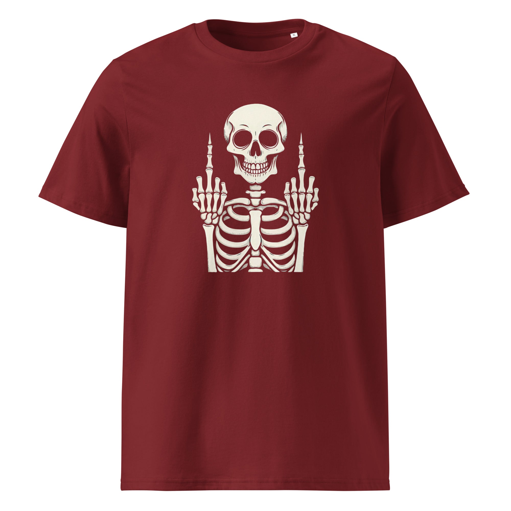 929™ Skeletion Raising Middle Finger Unisex organic cotton t-shirt