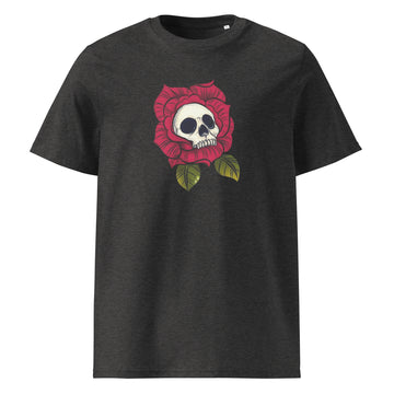 929™ Halloween Skull In Flower Unisex organic cotton t-shirt