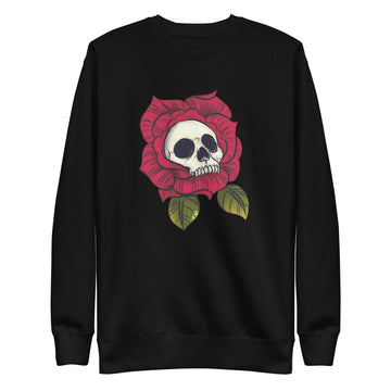 929™ Halloween Skull In Flower Unisex Premium Sweatshirt