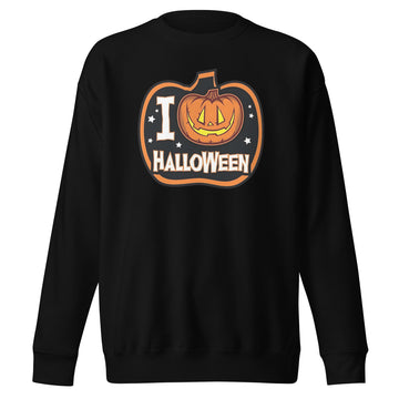 929™ I Love halloween Pumpkin Art Unisex Premium Sweatshirt